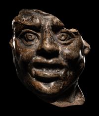 A Hellenistic Terracotta Grotesque Mask