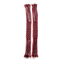 Anishinaabe Finger-Woven Beaded Garters