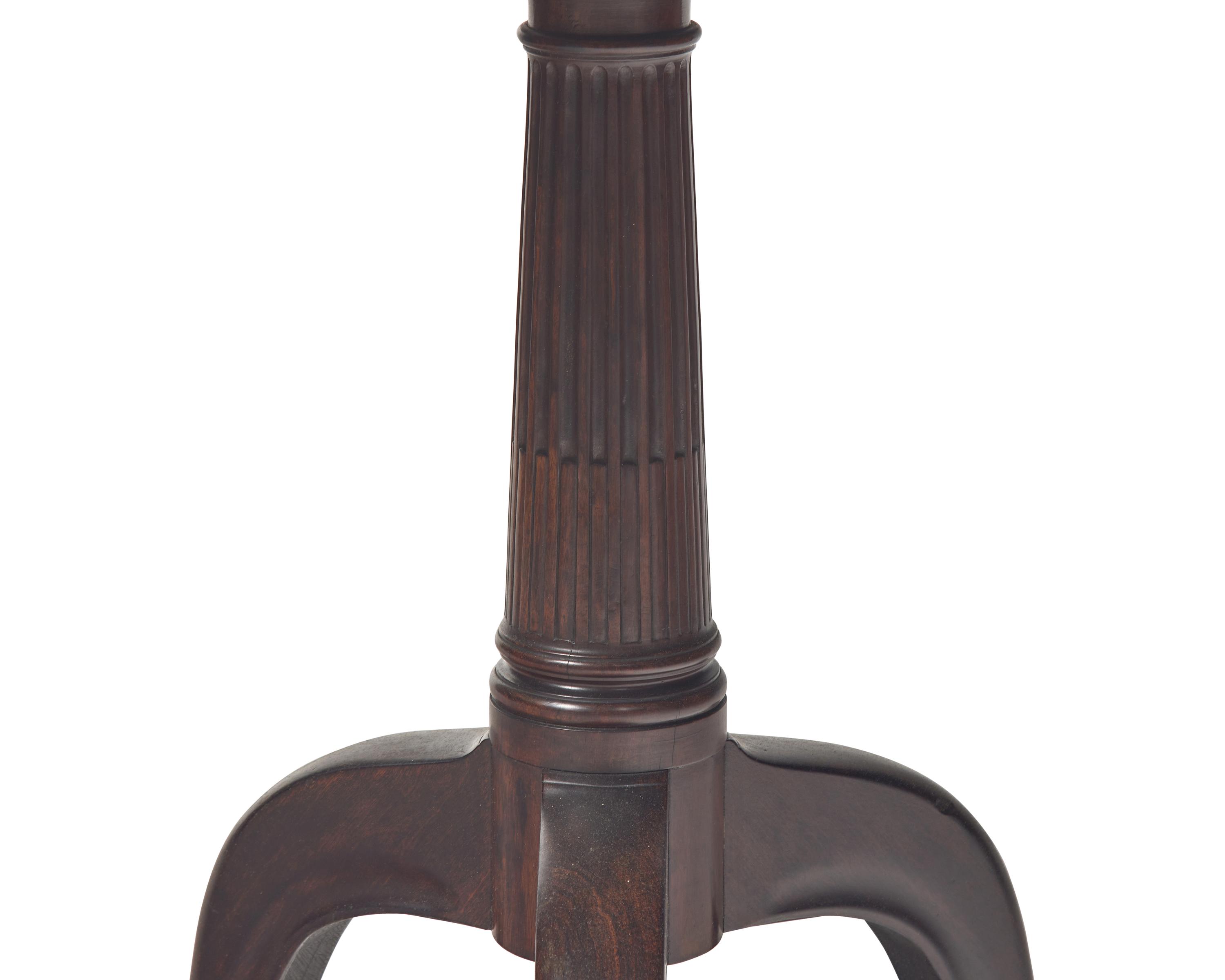 A Fine Chippendale Carved Mahogany Tilt-Top Breakfast Table