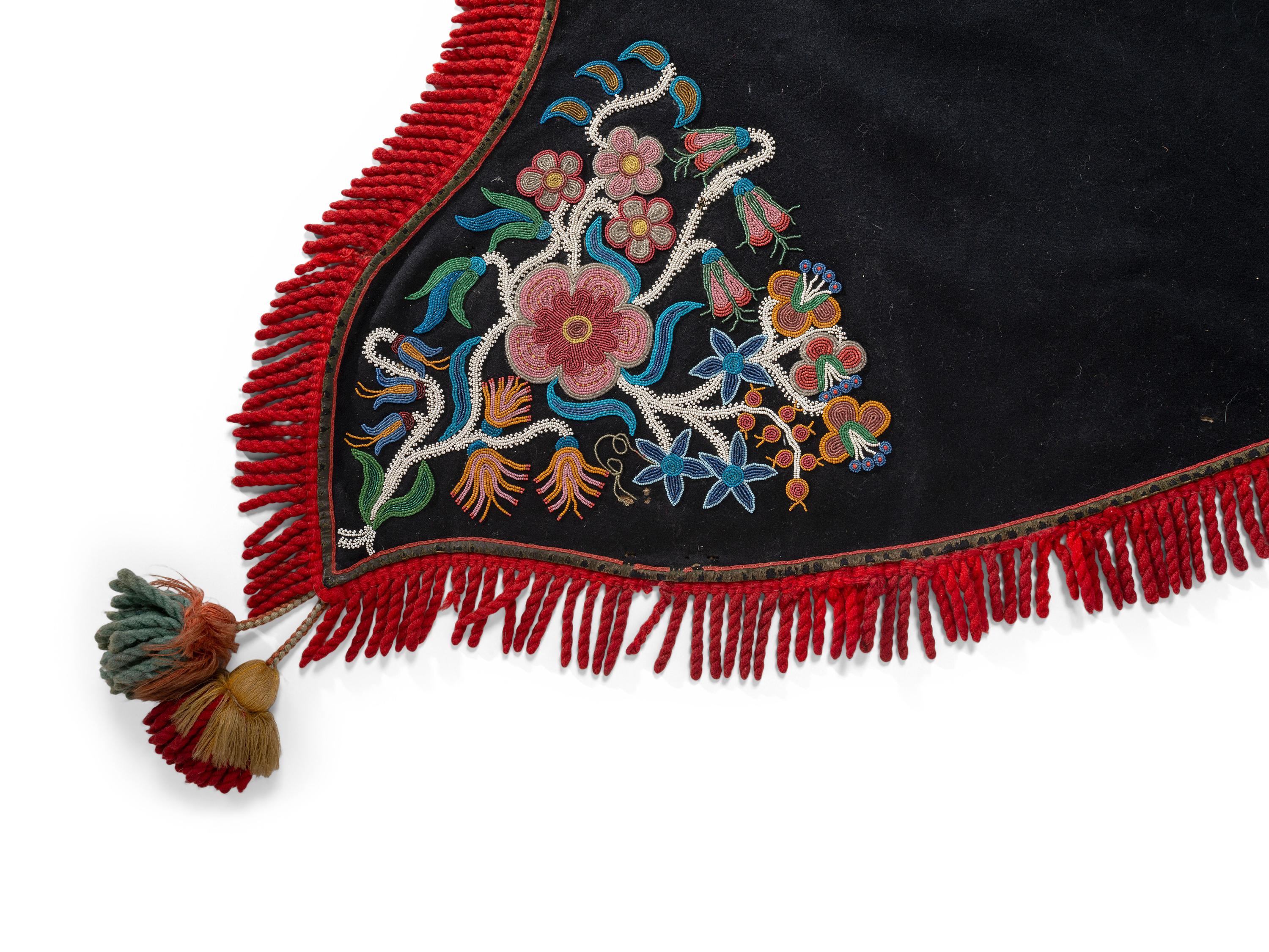 Metis Beaded Wool Saddle Blanket