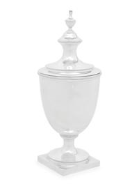 A Tiffany and Co. Silver Covered Urn