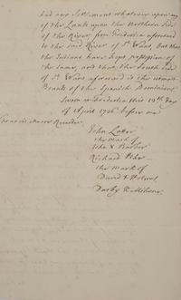 [Georgia] [Moore, Francis] Manuscript Document by the Secretary of James Oglethorpe, Founder of the Colony of Georgia
