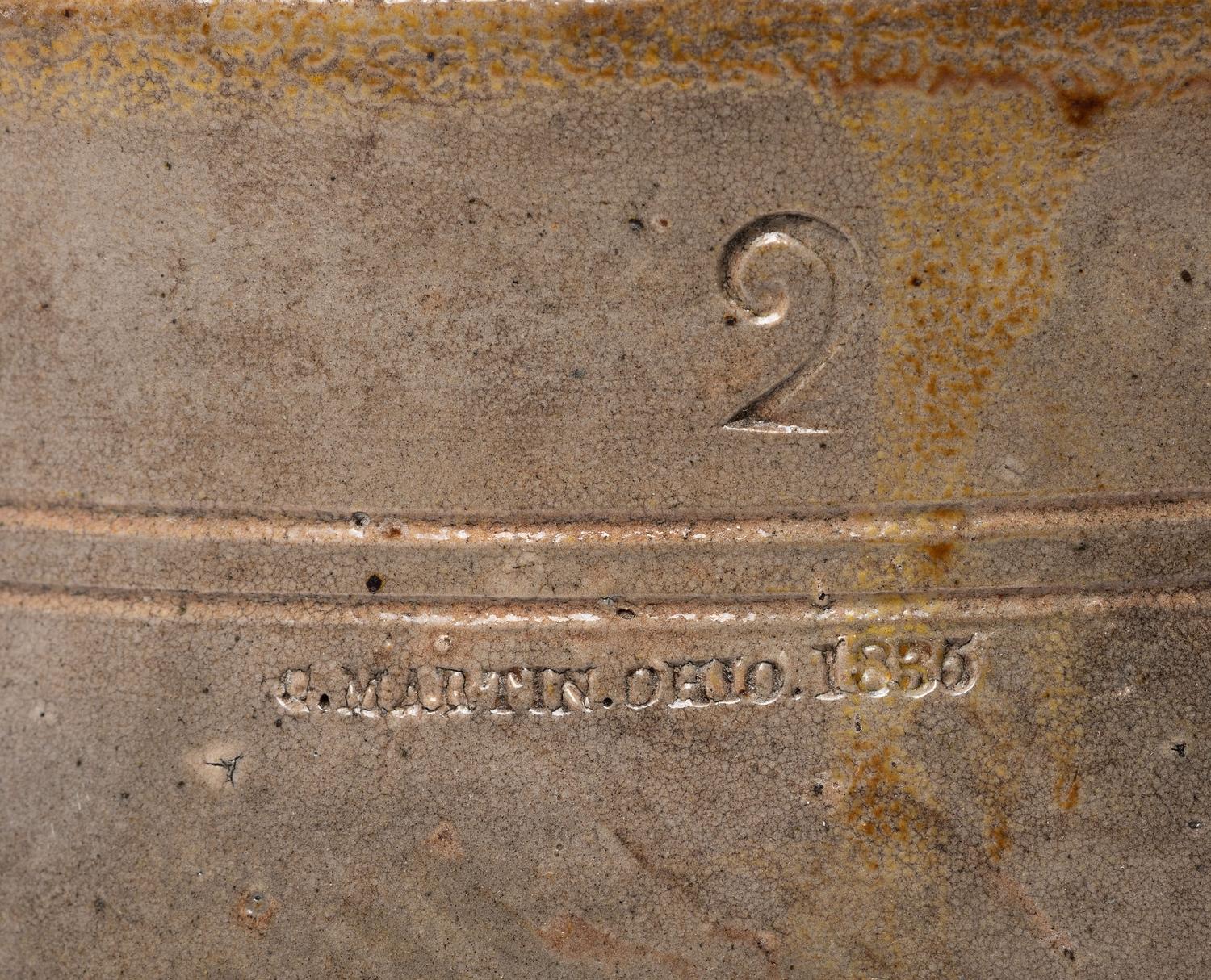 Three Stoneware Crocks by Scarce Ohio Makers