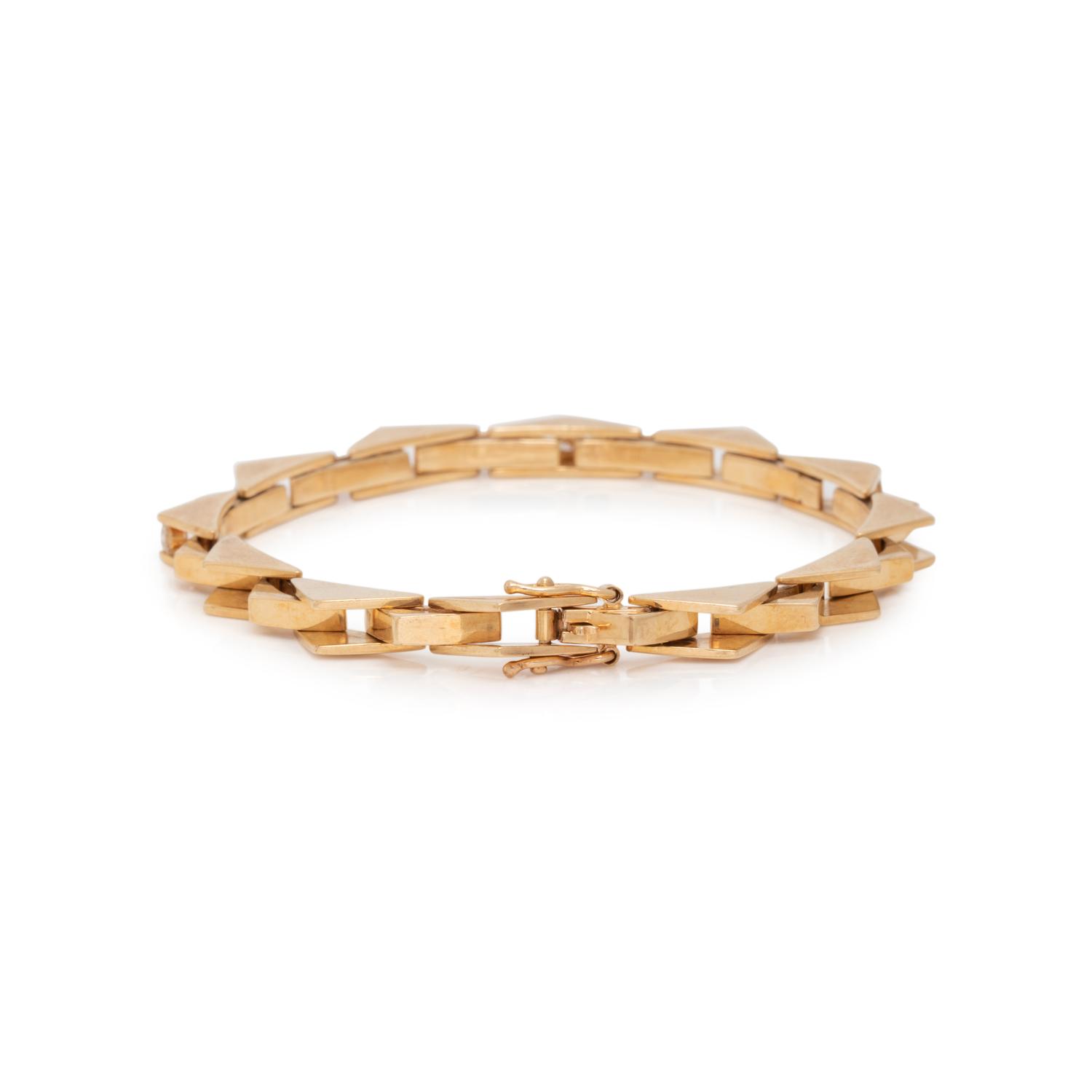 YELLOW GOLD AND DIAMOND BRACELET