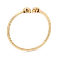 YELLOW GOLD RAM'S HEAD CUFF BRACELET