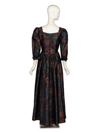 Sybil Connolly, Floral Taffeta Dress