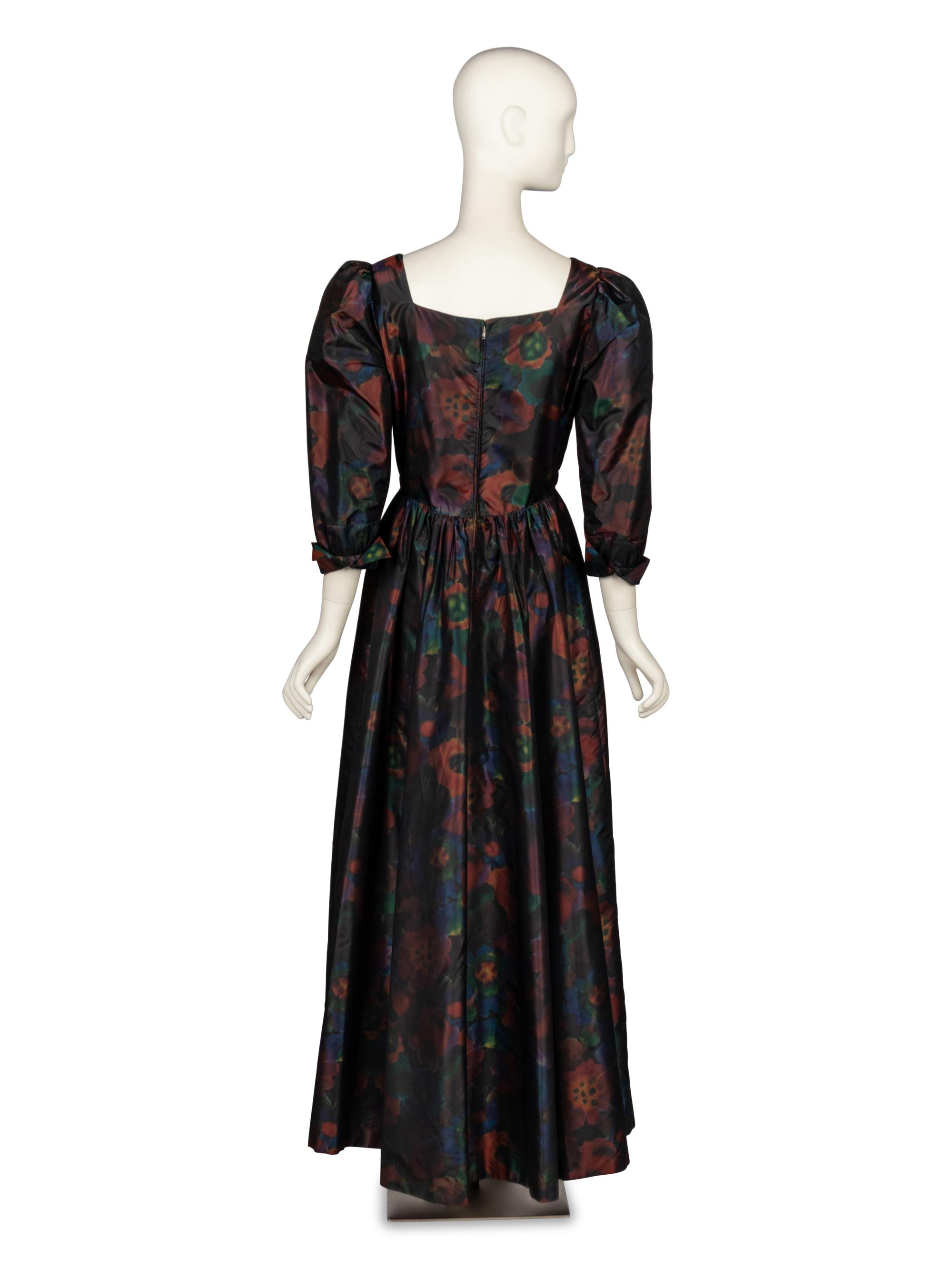 Sybil Connolly, Floral Taffeta Dress