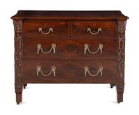 A Dutch Mahogany Chest of Drawers