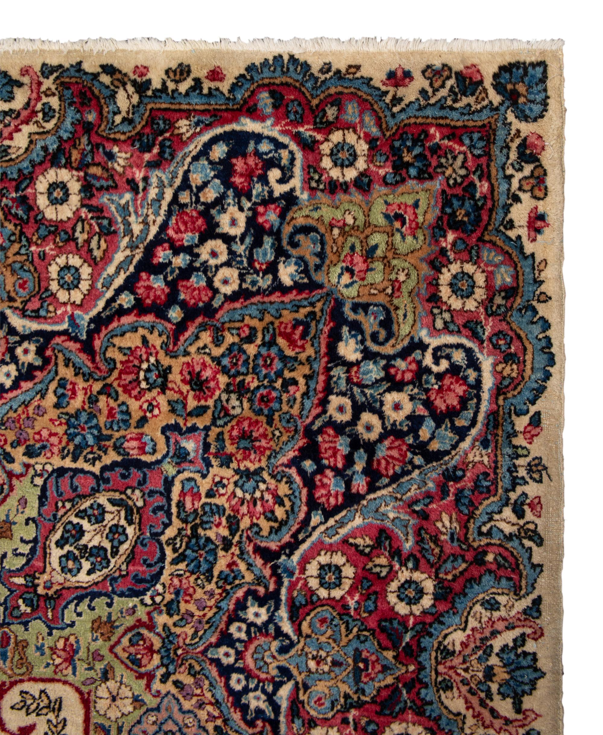 A Kerman Wool Rug