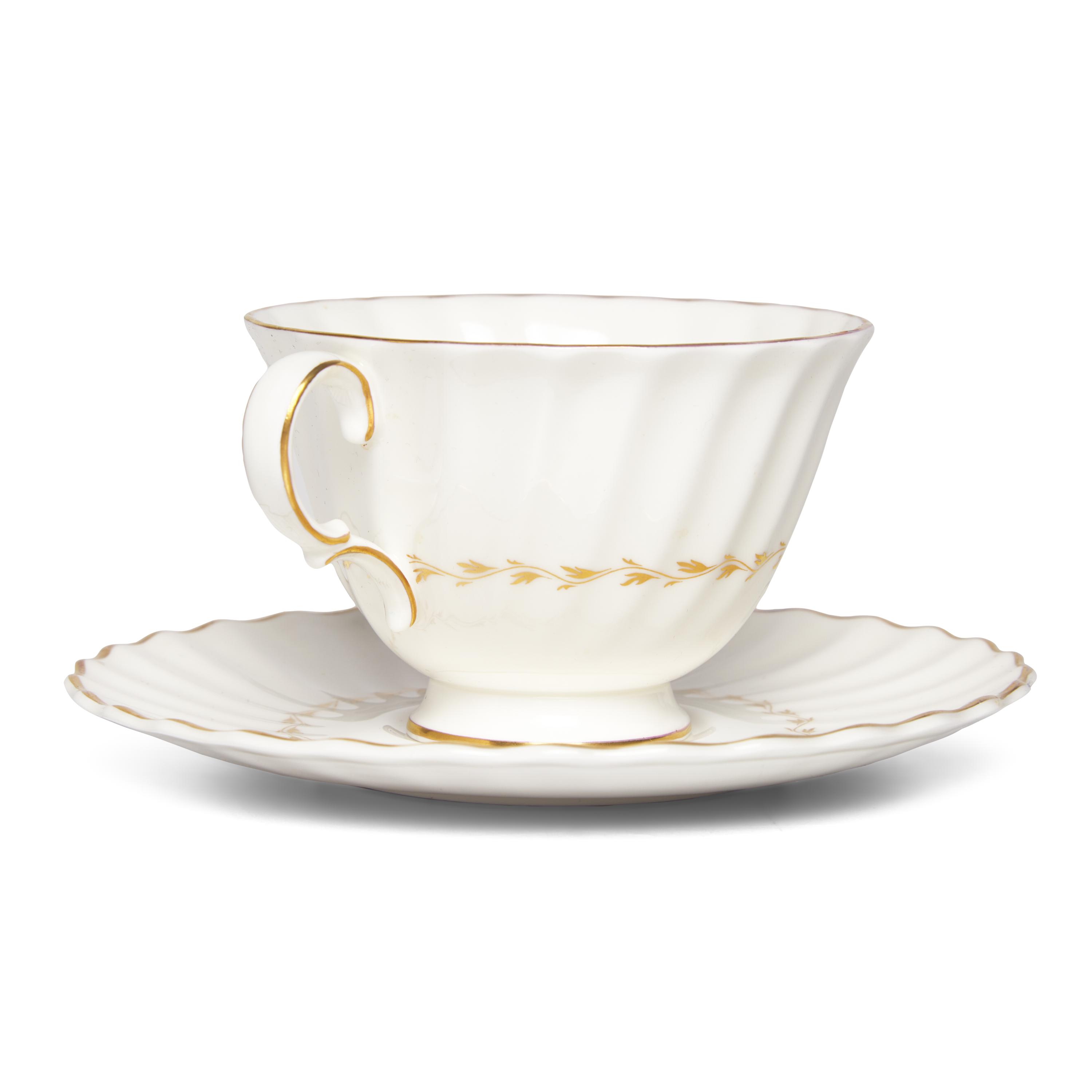 A Royal Doulton Gilt-Decorated Porcelain Tea Service