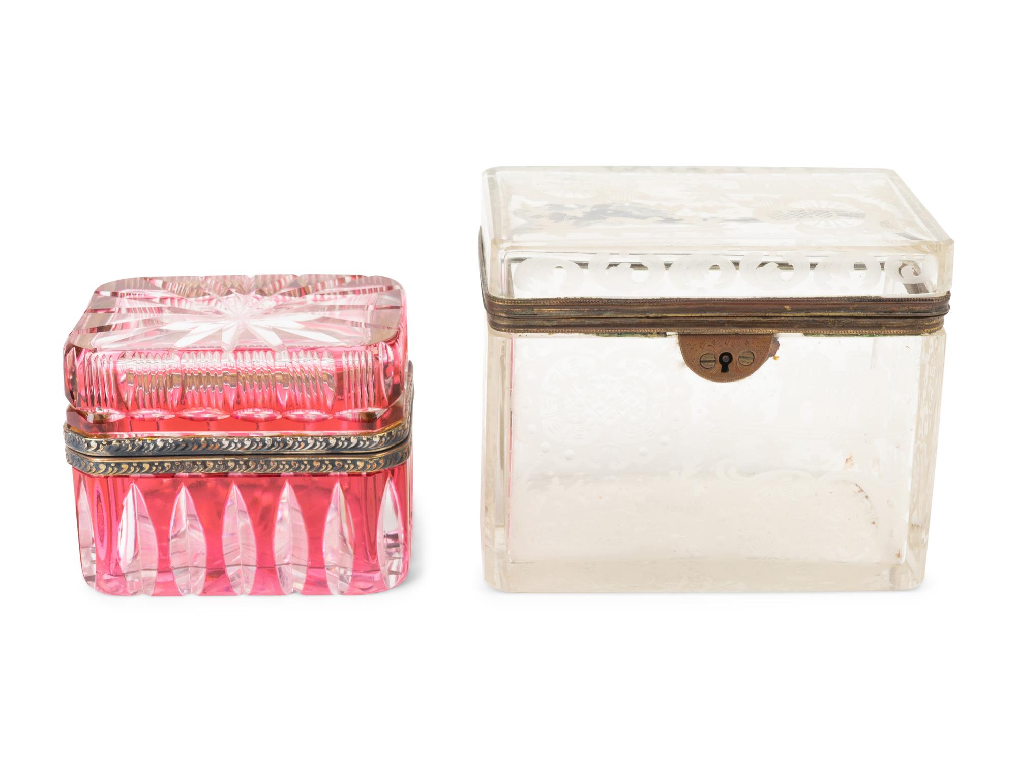 Two Continental Glass Boxes — LATE 19TH/20TH CENTURY