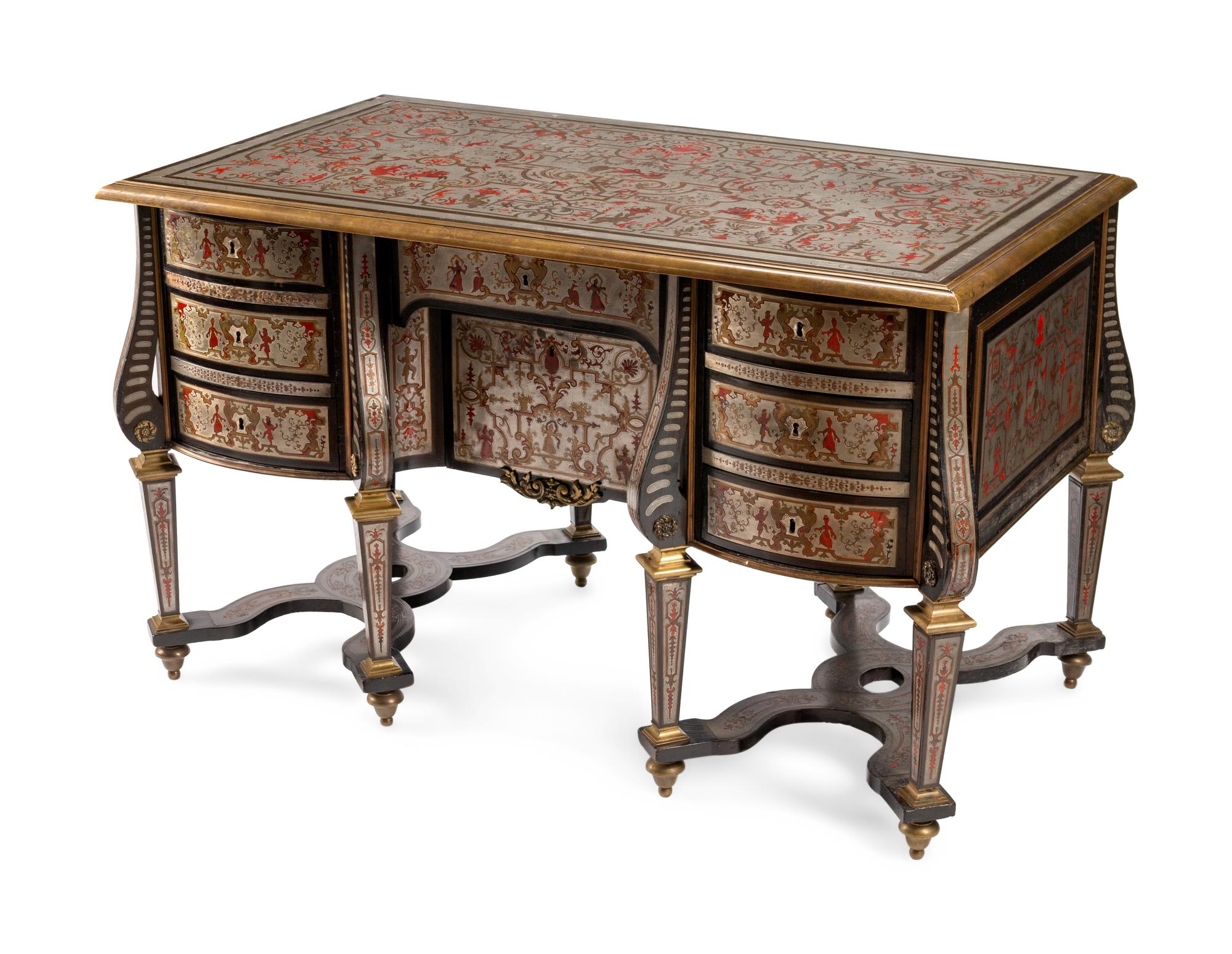 A Louis XIV Style Boulle Bureau Mazarin — 19TH CENTURY