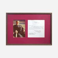 [Presidential] Taft, William H, and Woodrow Wilson and Calvin Coolidge and Herbert Hoover Group of 4 Typed Letters, signed