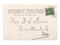 [COLORADO]. Photo-reproduction postcard, "I'm Hanging Around Canon City." Canon City, CO: H. N. Beecher, ca 1900.