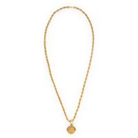 Yellow Gold Coin Pendant Necklace