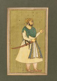 Three Framed Indian Paintings Depicting Figures