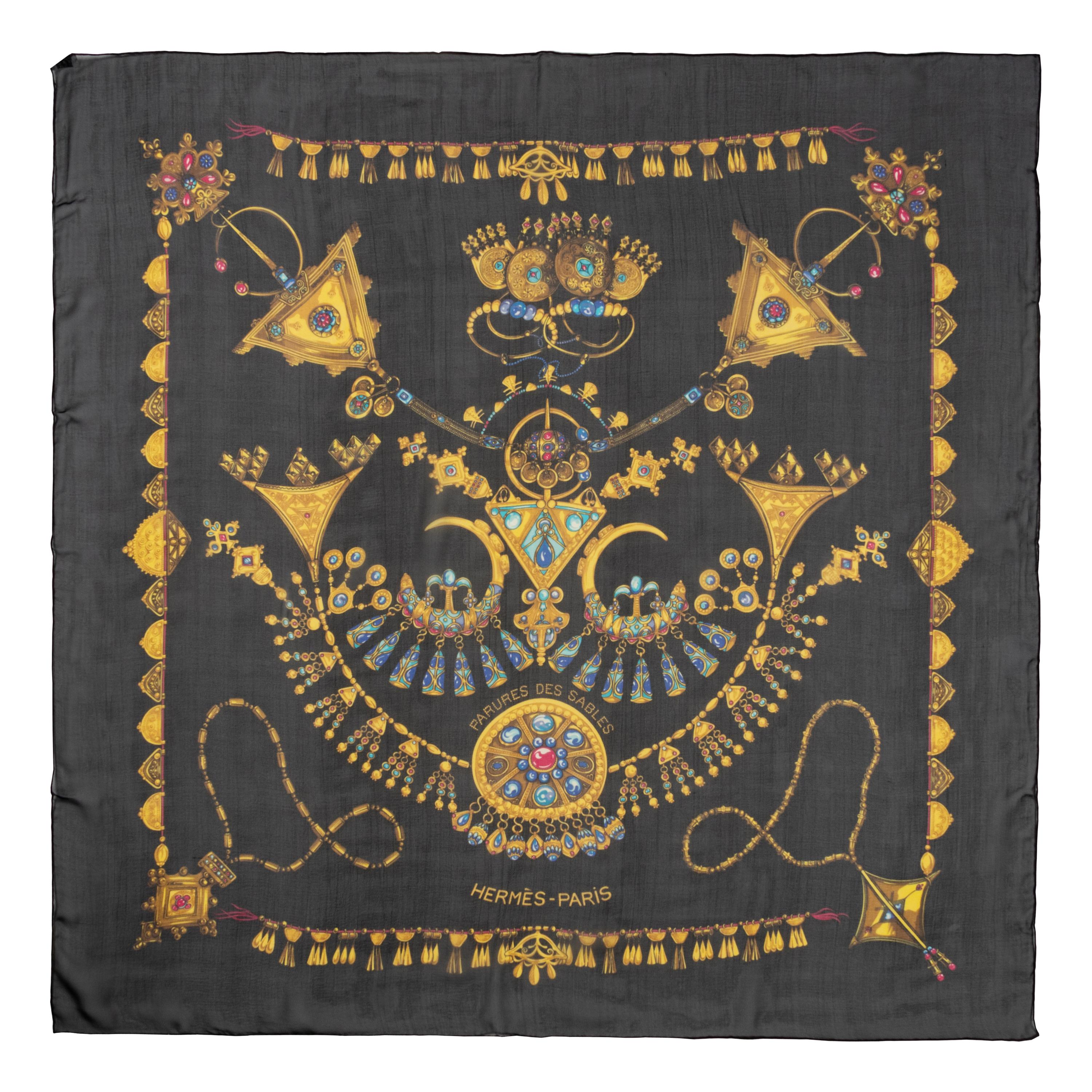 Three Hermès 90cm Silk Chiffon Scarves
