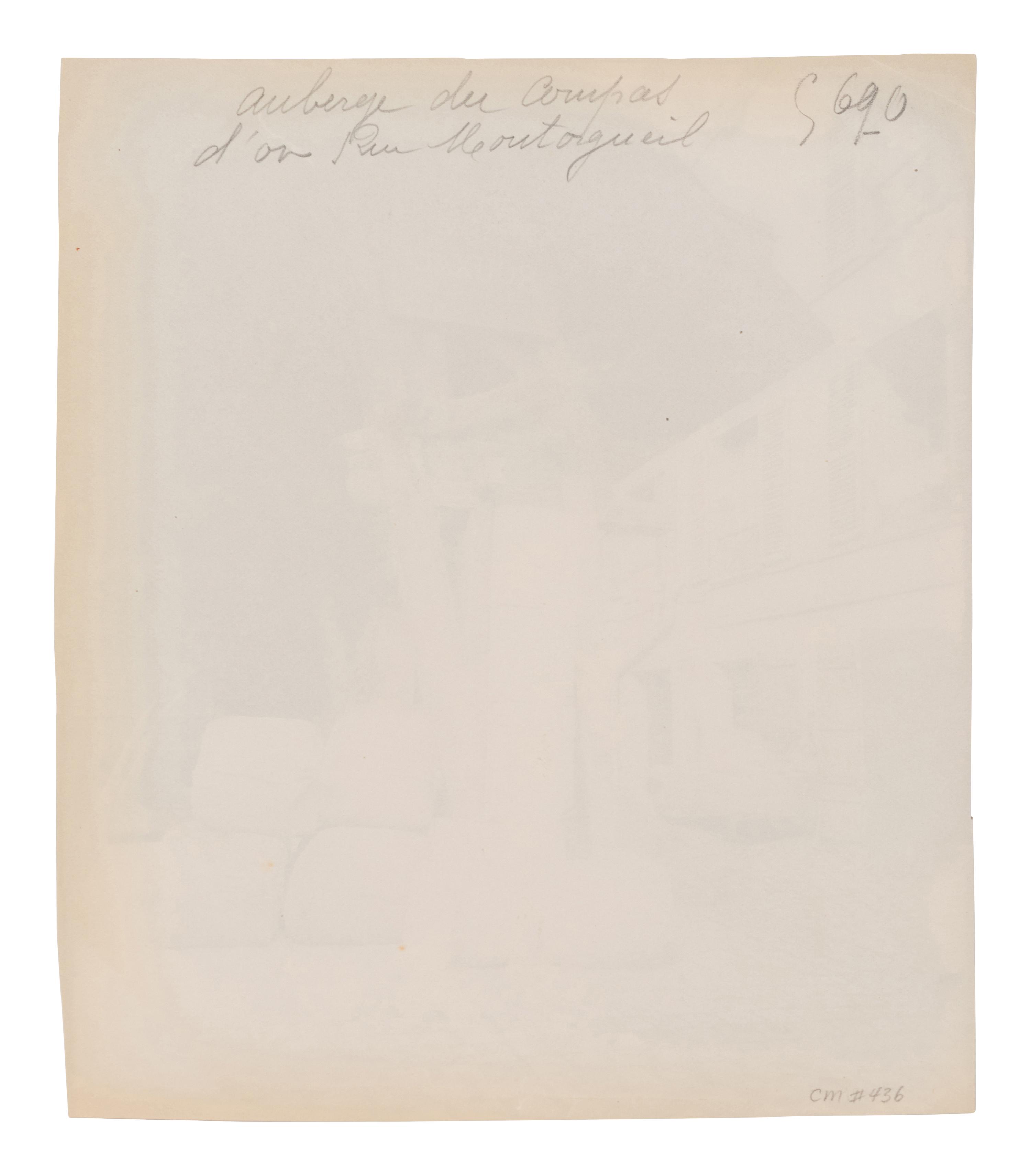 A group of five photographs ( Auberge du Compas d'Or, rue Montorgueil; Façade Saint-Lazare, faubourg Saint-Denis 107; Folie Thoinard, 9 rue Coq-Héron; Hôtel d'Imbercourt, 15 rue de l'Universite; Hôtel de Vendôme, rue Béranger 3 )