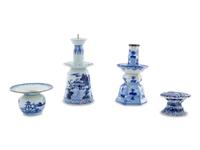 Four Chinese Export Porcelain Table Articles
