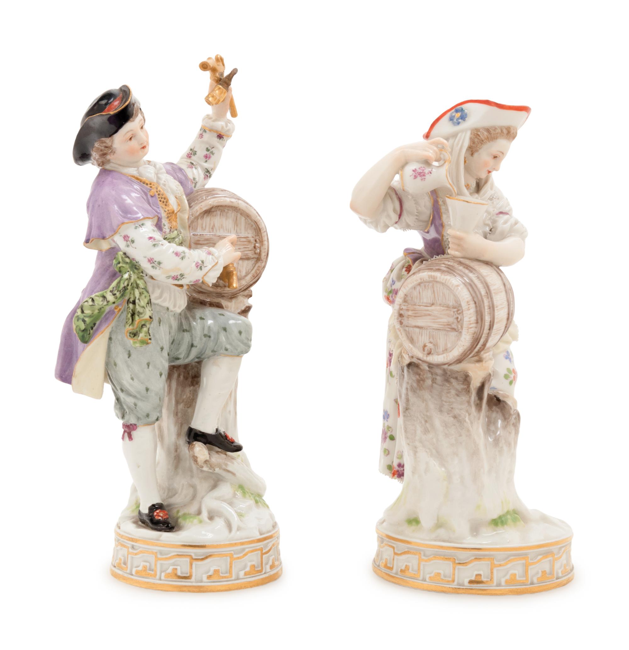 Two Meissen Porcelain Figures