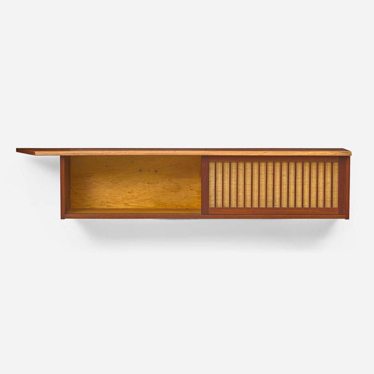 George Nakashima Double Hanging Wall Cabinet, New Hope, Pennsylvania, 1963