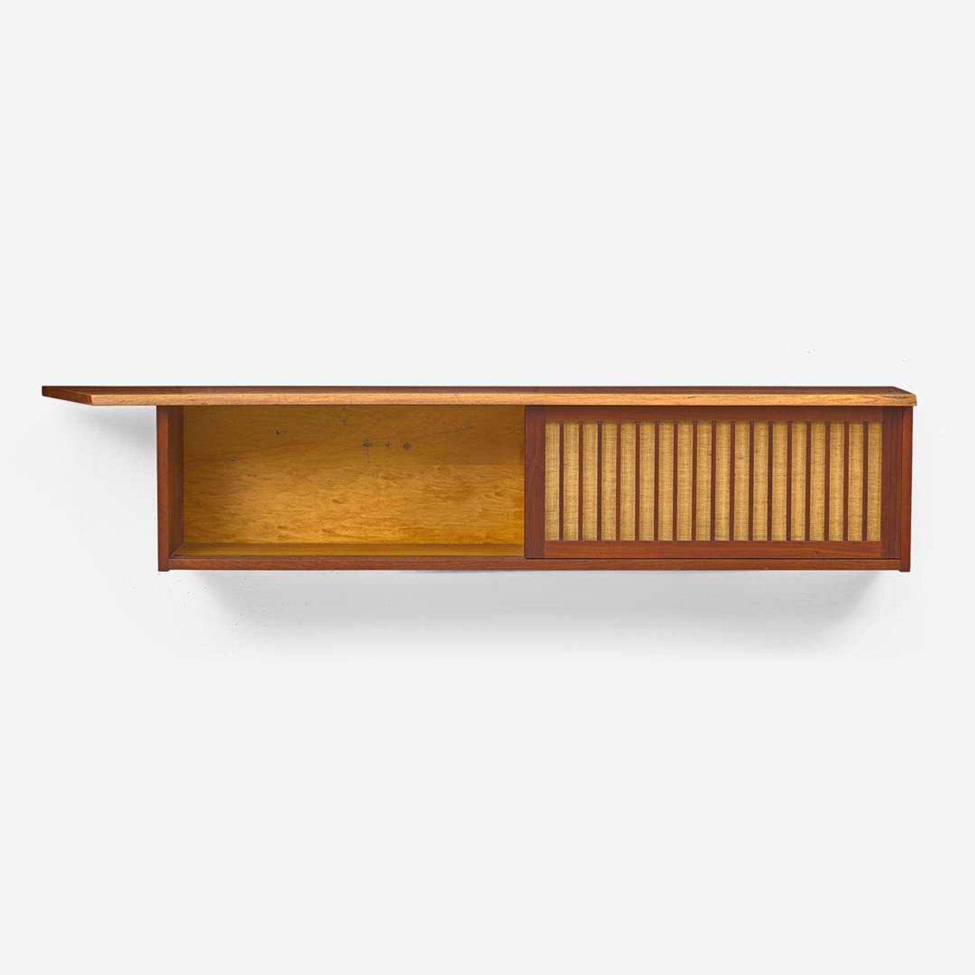 George Nakashima Double Hanging Wall Cabinet, New Hope, Pennsylvania, 1963