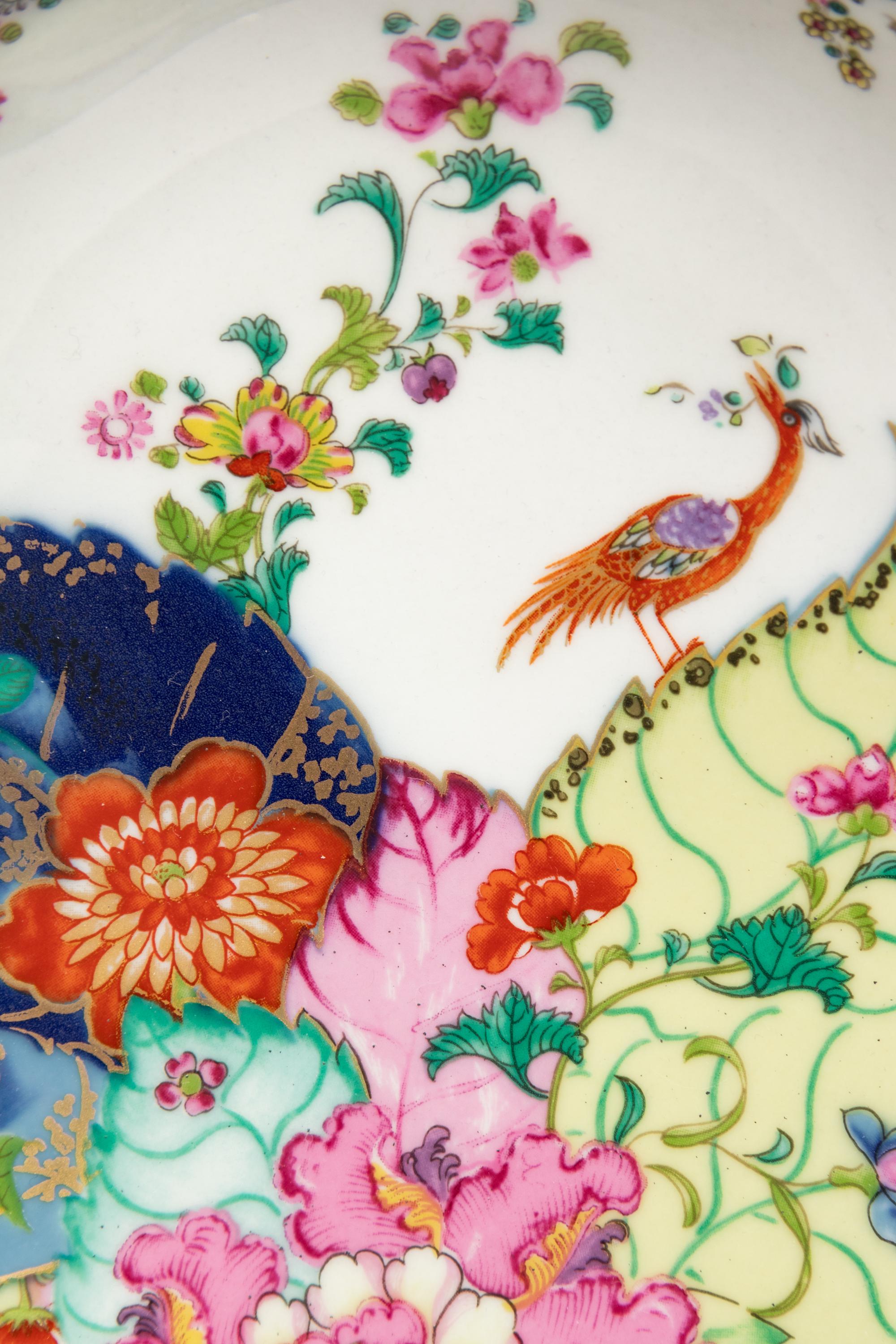 Two Mottahedeh "Tobacco Leaf" Porcelain Articles