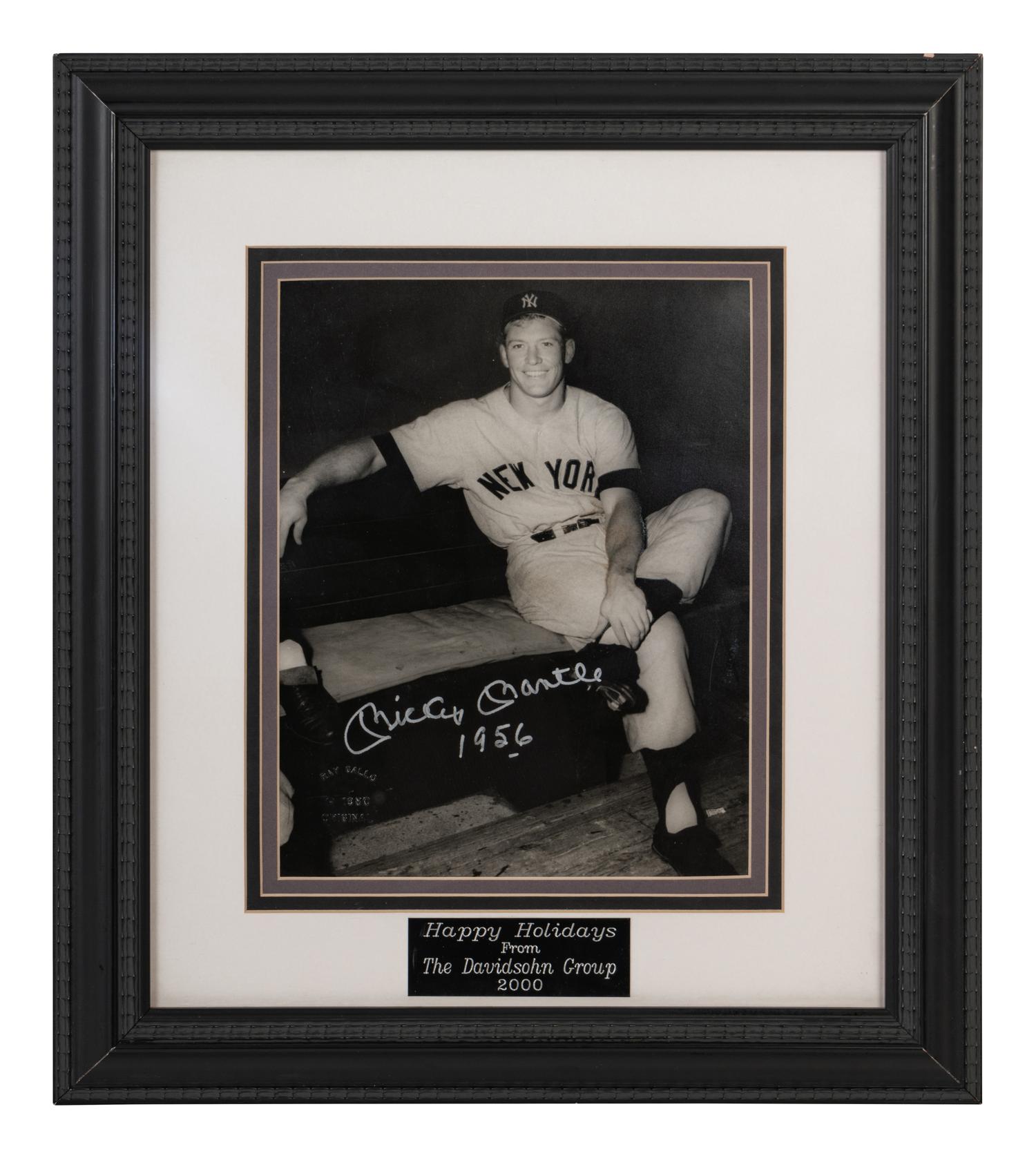 A Mickey Mantle Signed Autographed Ray Gallo Photo (BAS Beckett Authentication Services Certified),