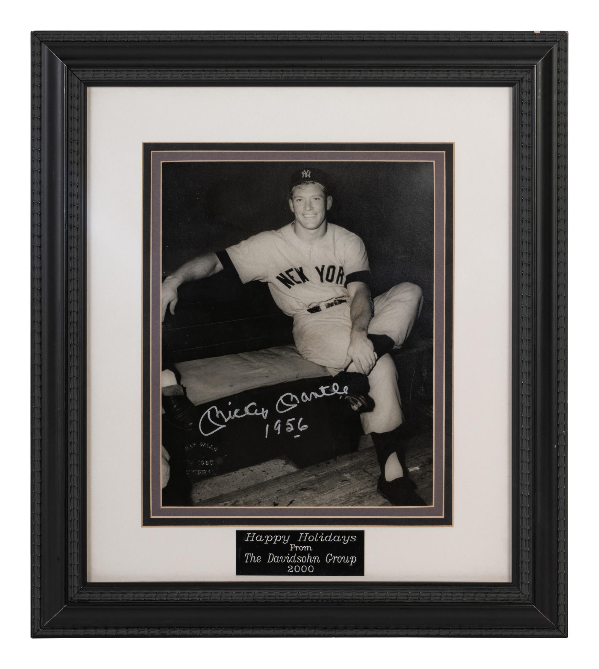 A Mickey Mantle Signed Autographed Ray Gallo Photo (BAS Beckett Authentication Services Certified),