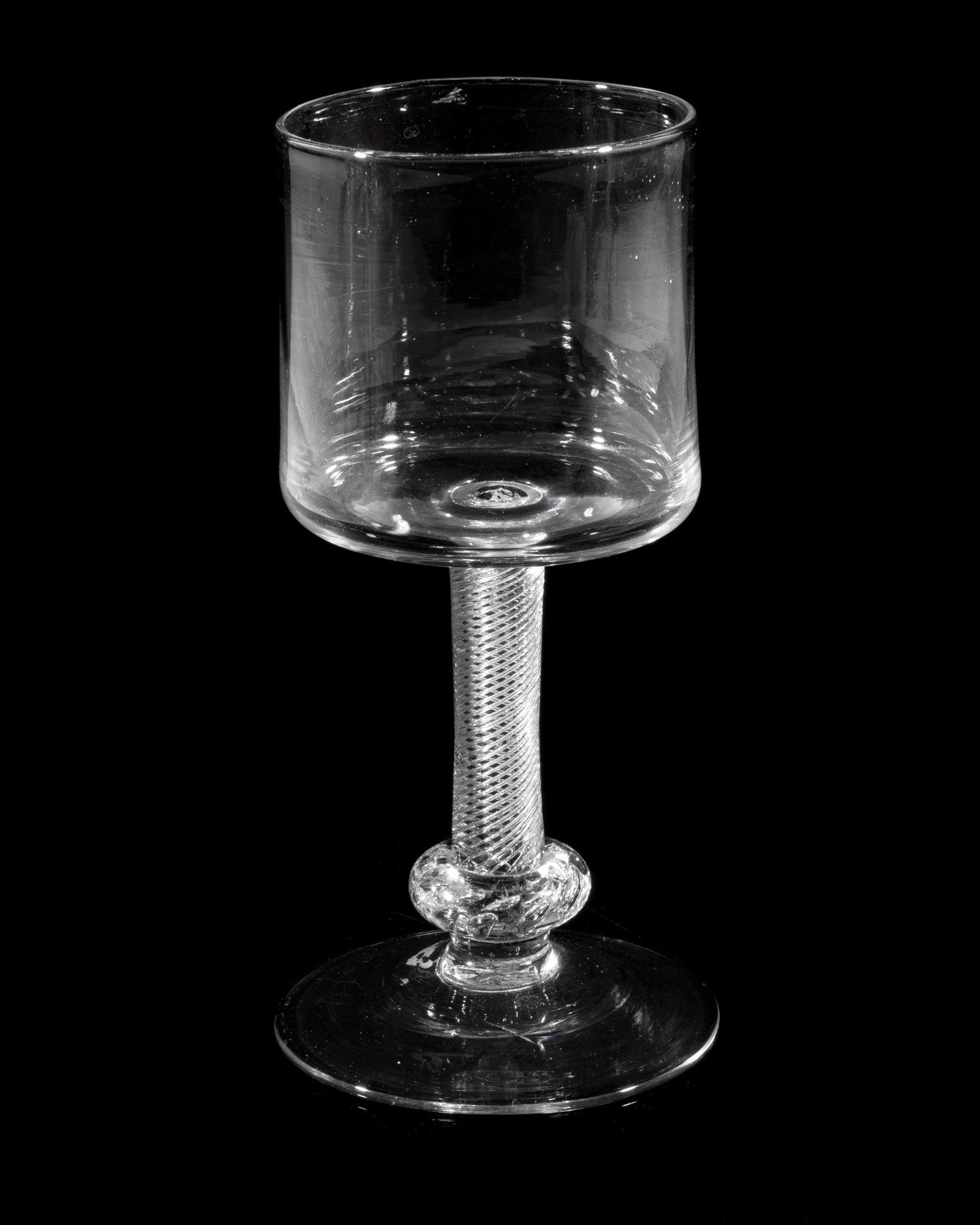 A Large English Air Twist Rummer