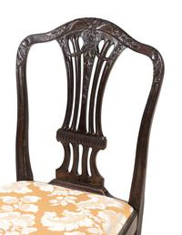 A Pair of George III Style Mahogany Side Chairs