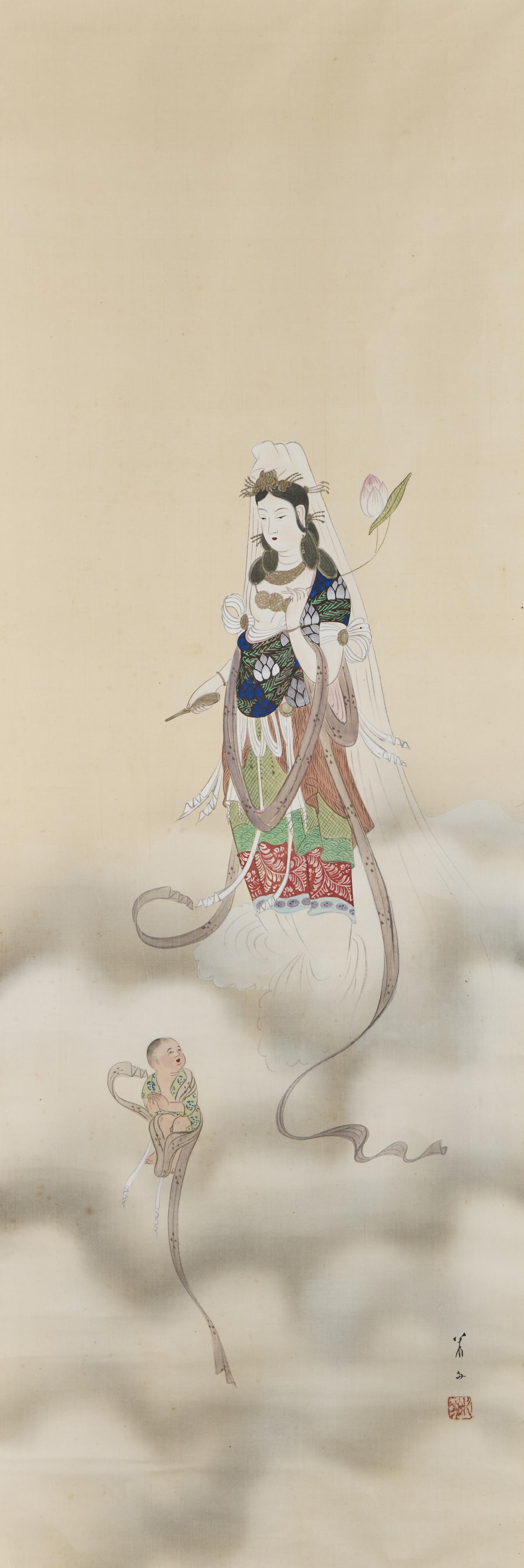 A Japanese 'Kannon' Painting