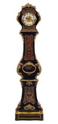 A Napoleon III Style Gilt Bronze Mounted Boulle Marquetry Tall Case Clock Height 78 inches. — FRANZ HERMLE, GERMANY, 20TH CENTURY