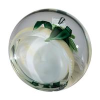 Six Floral and Figural Art Glass Paperweights