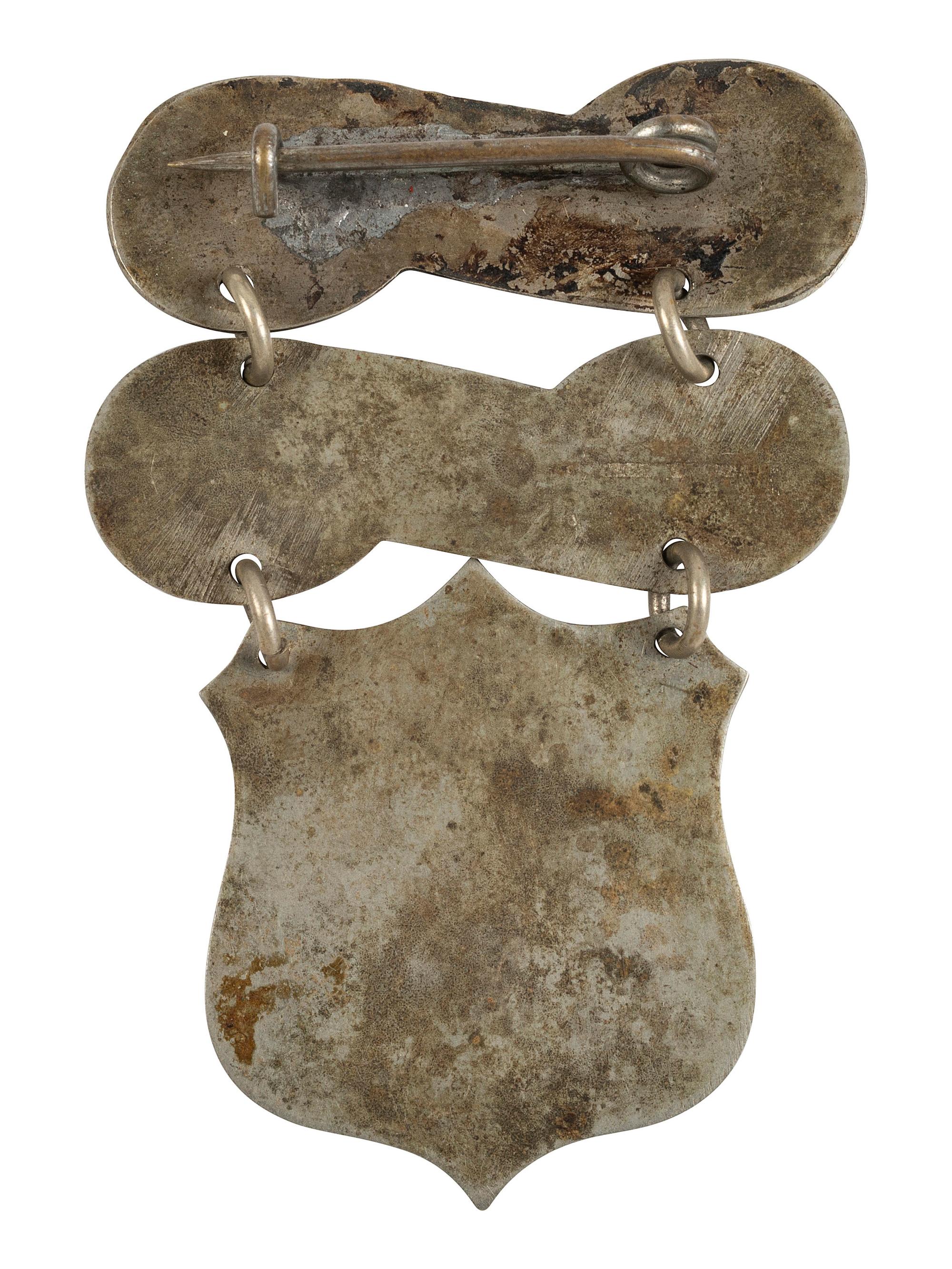 [CIVIL WAR]. 70th Illinois Volunteer Infantry ladder badge identified to A.H. Mallory.
