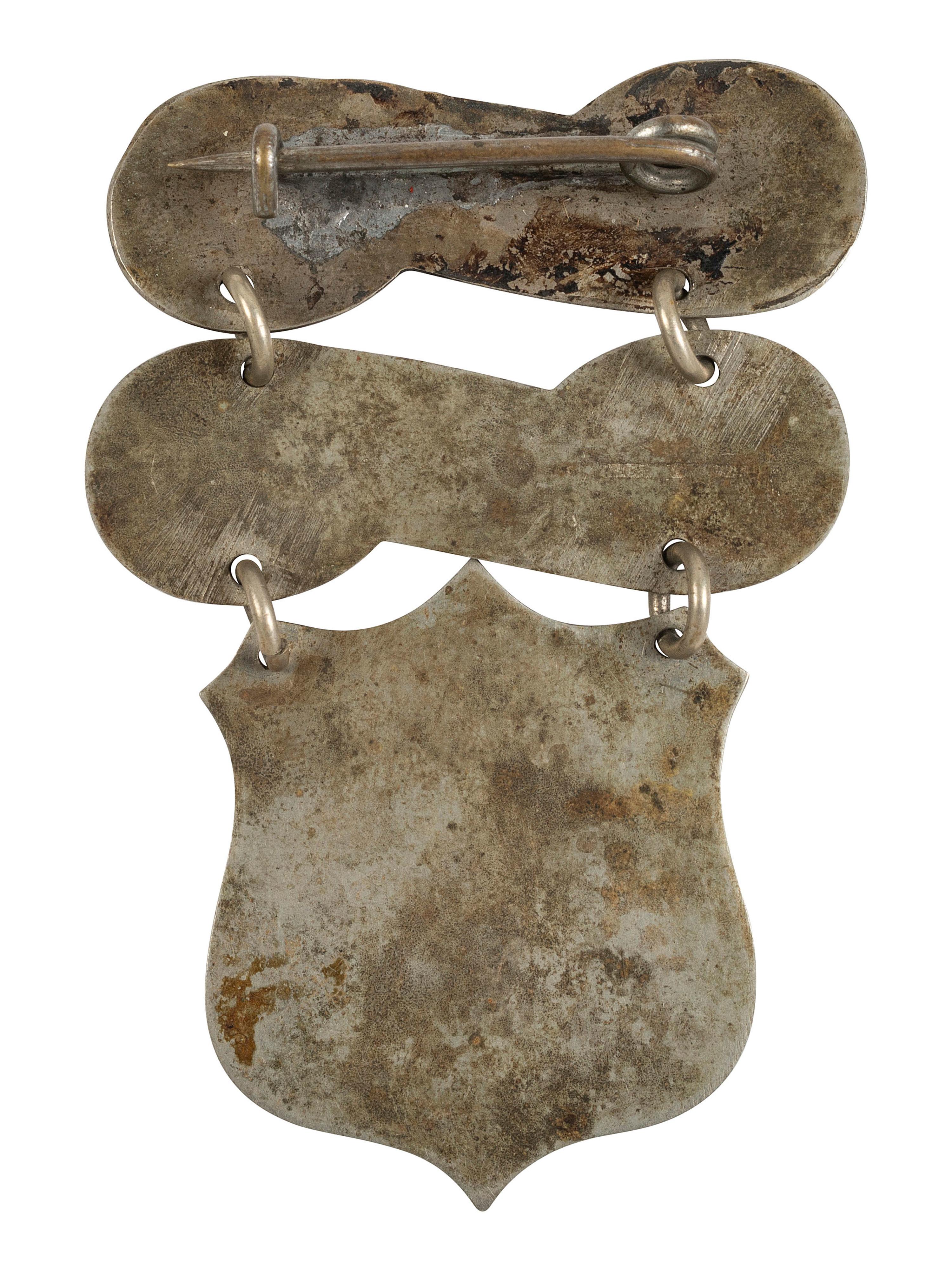 [CIVIL WAR]. 70th Illinois Volunteer Infantry ladder badge identified to A.H. Mallory.