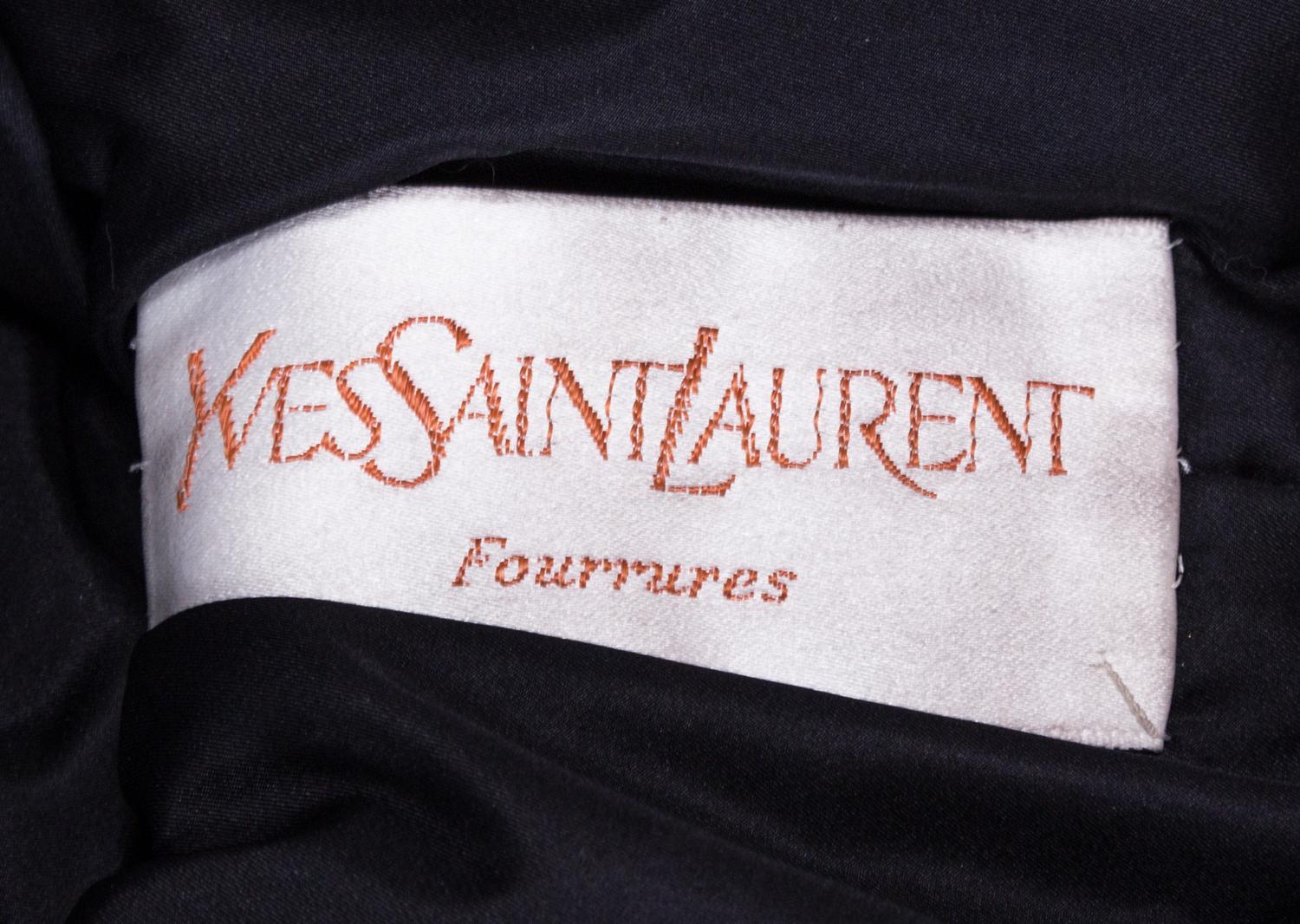 An Yves Saint Laurent Fur Coat,