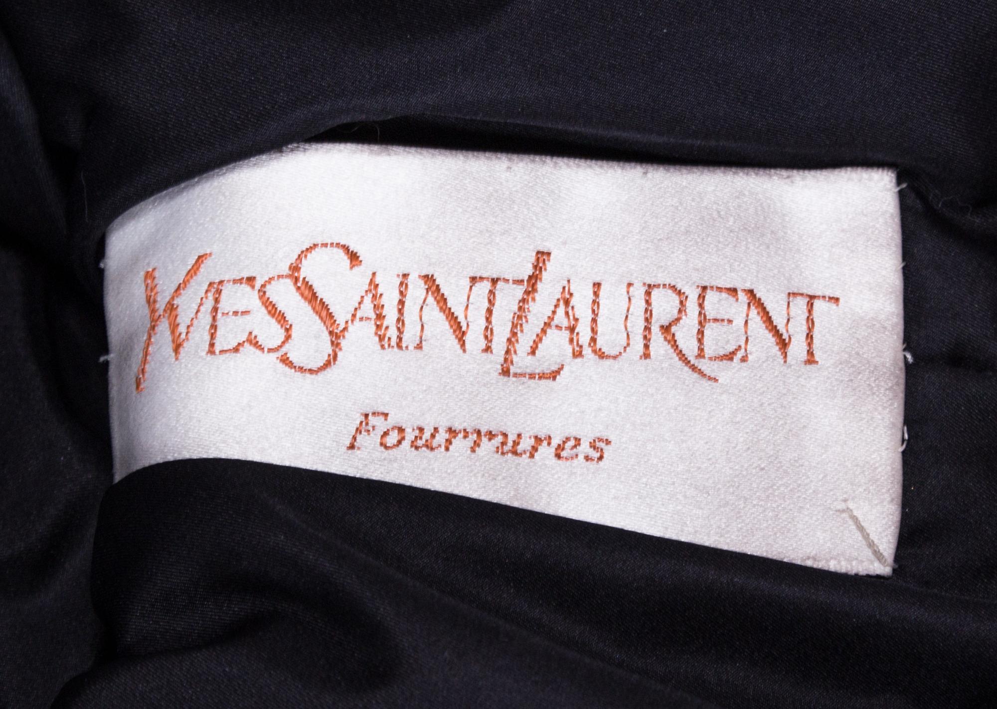 An Yves Saint Laurent Fur Coat,