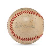 A 1935 Charlotte Hornets Team Signed Autograph Baseball