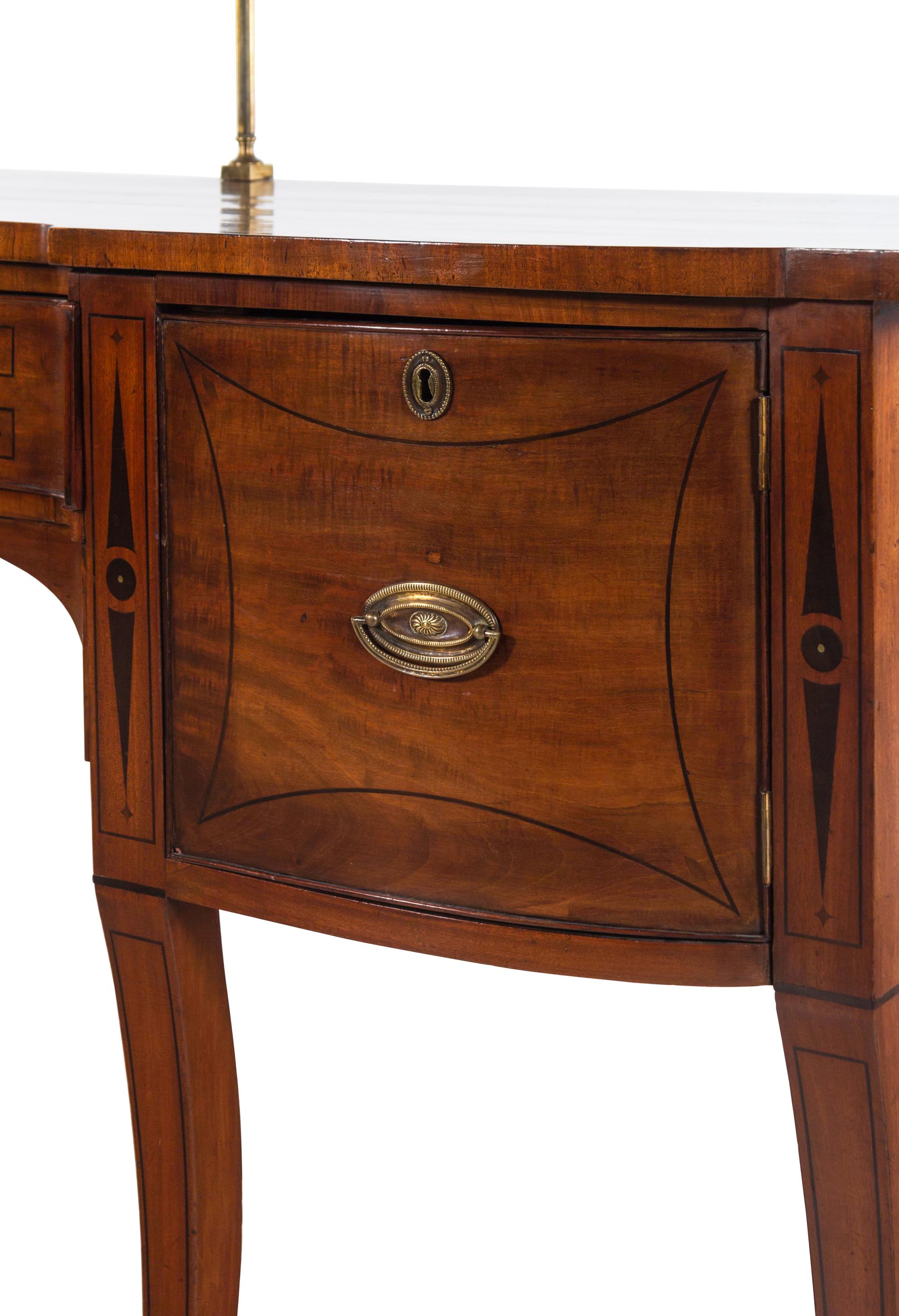 An Irish Regency Inlaid Mahogany Sideboard