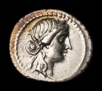 [ANCIENT] ROMAN REPUBLIC. Julius Caesar (c. 47-46 BC). Ar Denarius (Africa Mint, 3.9g)