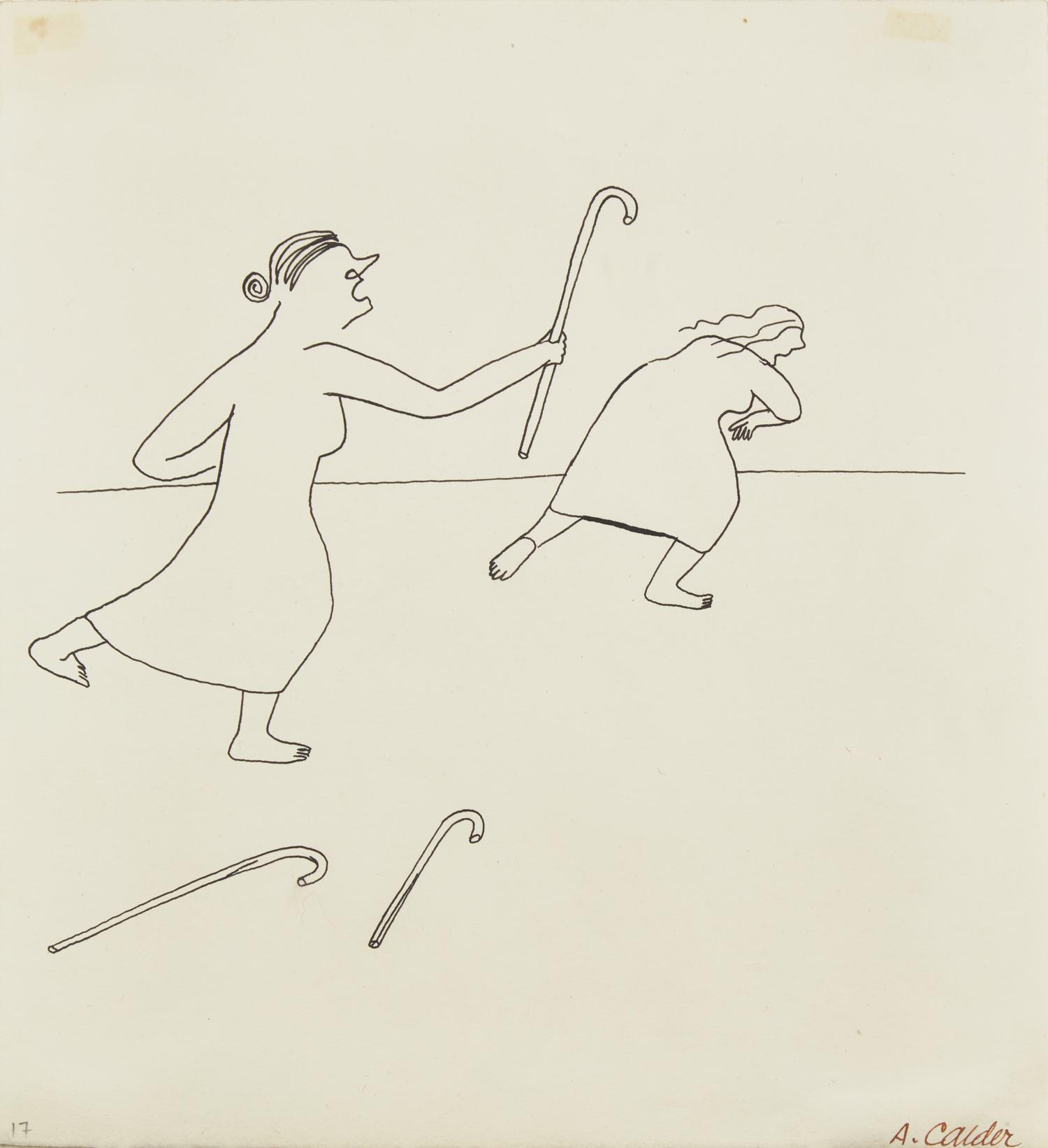 "A famous old lady had three sticks...", 1944