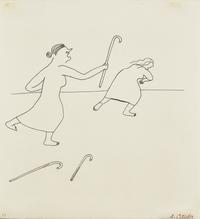 "A famous old lady had three sticks...", 1944