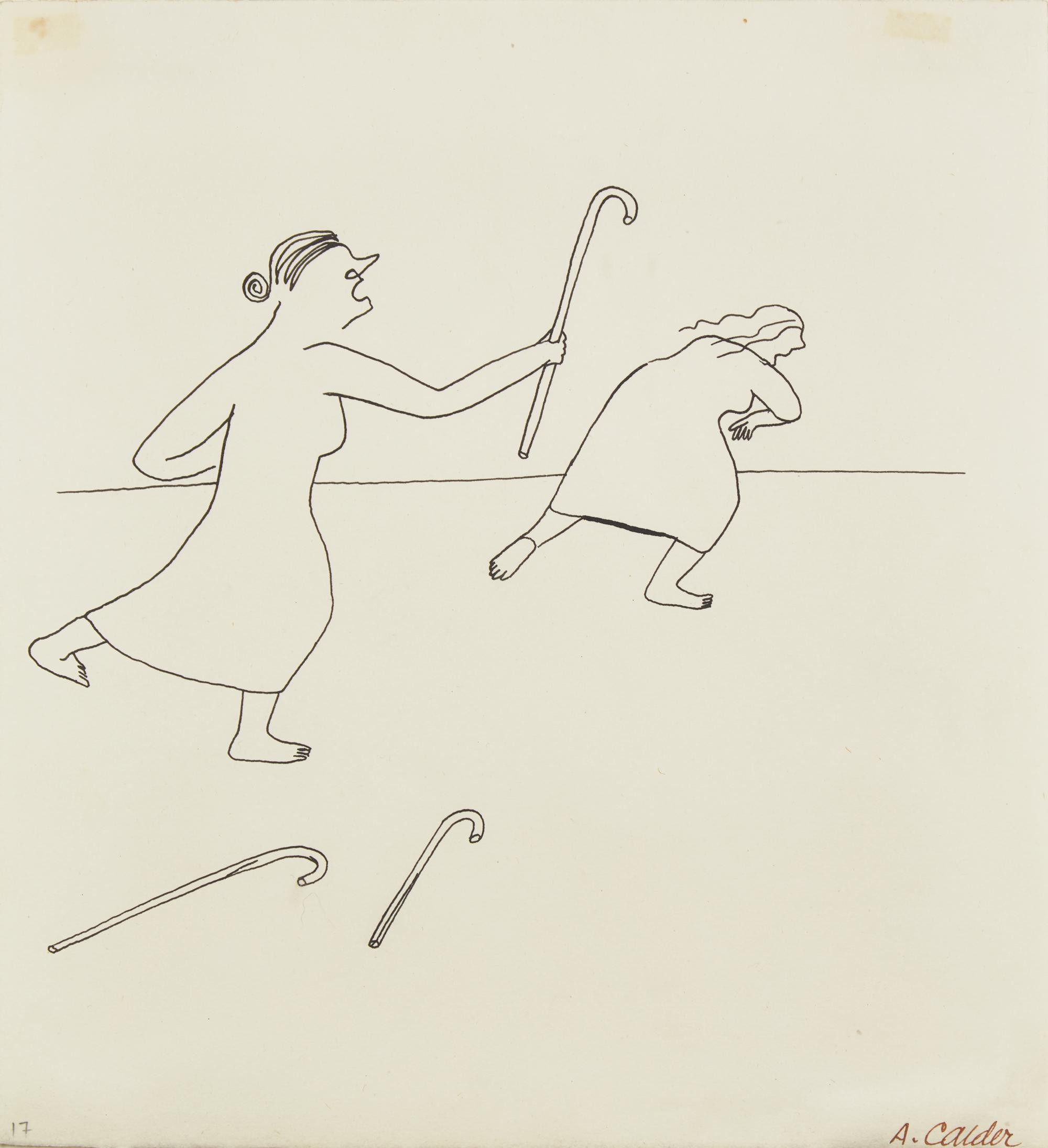 "A famous old lady had three sticks...", 1944