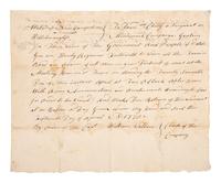 [REVOLUTIONARY WAR]. Warrant summoning soldiers. Hillsborough, New Hampshire, 15 April 1778.