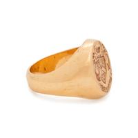 YELLOW GOLD SIGNET RING
