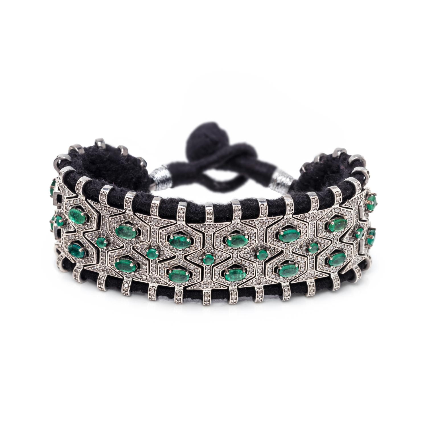 EMERALD AND DIAMOND BRACELET