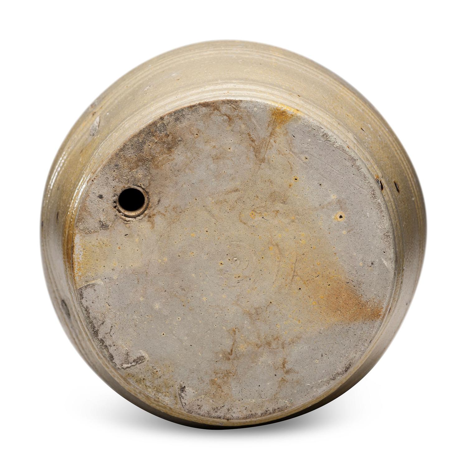 An Eight-Gallon Molded Stoneware Cask or Cooler