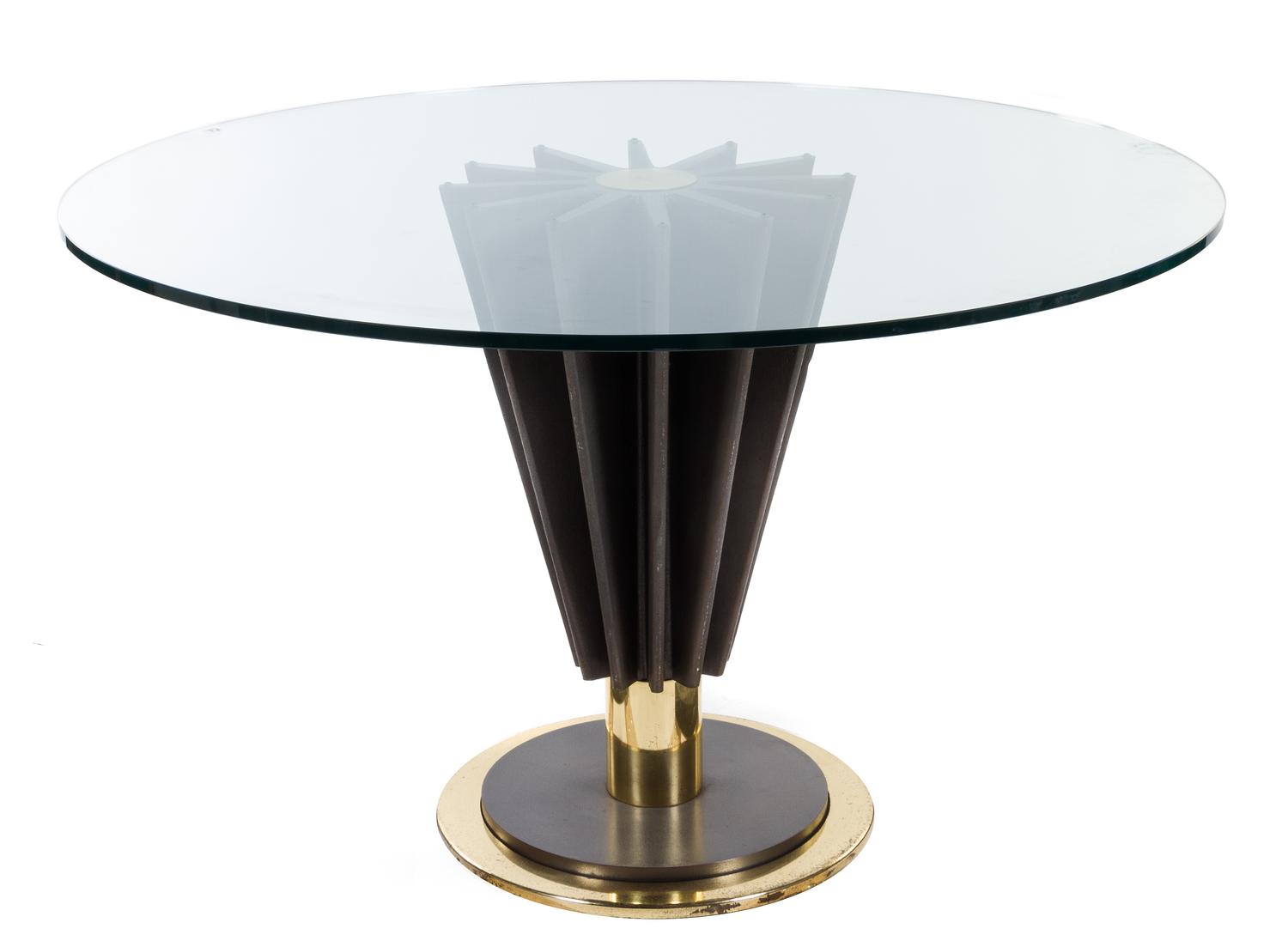 A Pierre Cardin Occassional Table Height 29 x diameter 47 inches.