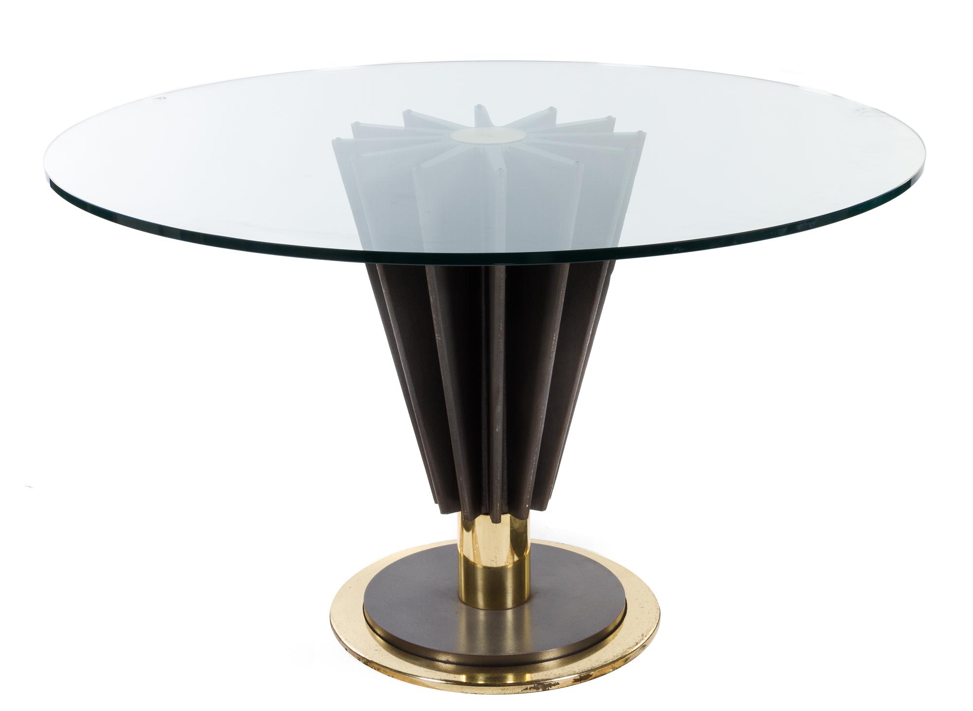 A Pierre Cardin Occassional Table Height 29 x diameter 47 inches.